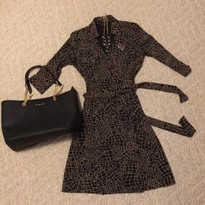 Context Petite Wrap Dress in Petite Small